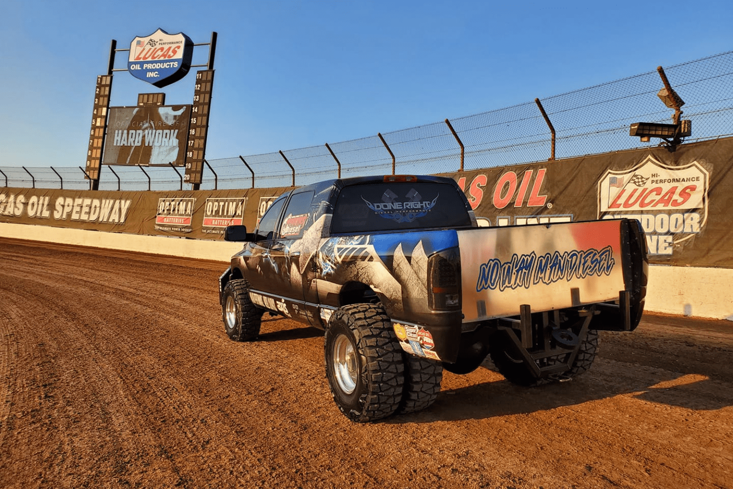 Megatron vehicle on track